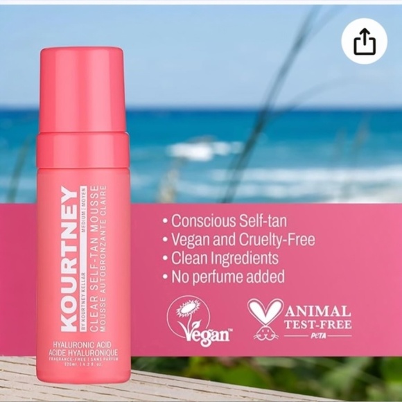 KOURTNEY by Kourtney Kellar Self Tan Mousse & Drops Bundle NWT Hydrating Glow - Picture 4 of 6